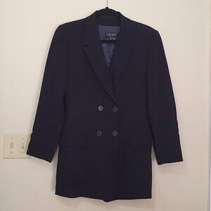 Escada Blended Wool Double Breasted Blazer Jacket